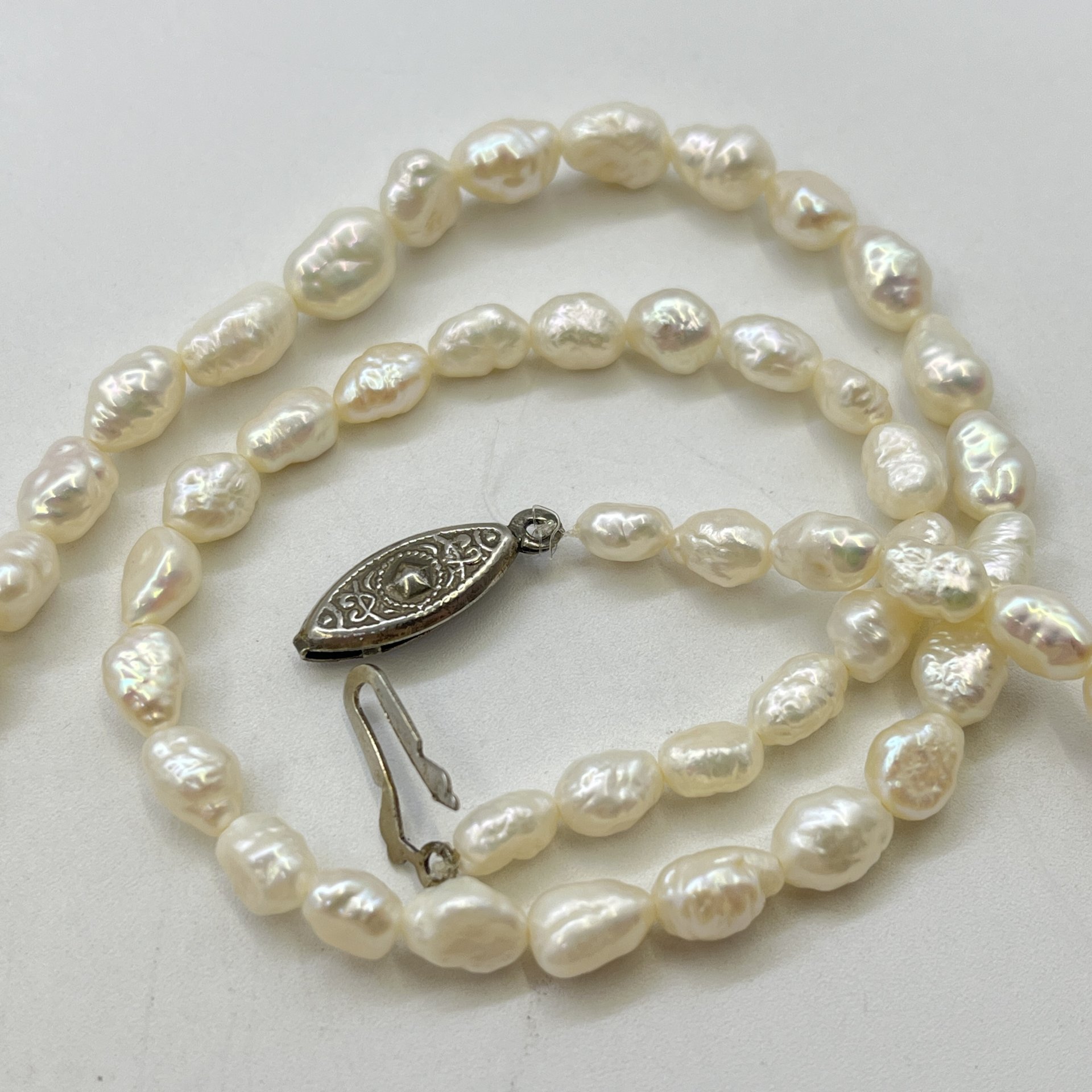 Бусы, речной жемчуг, металл, СССР, 1950-1970 гг.