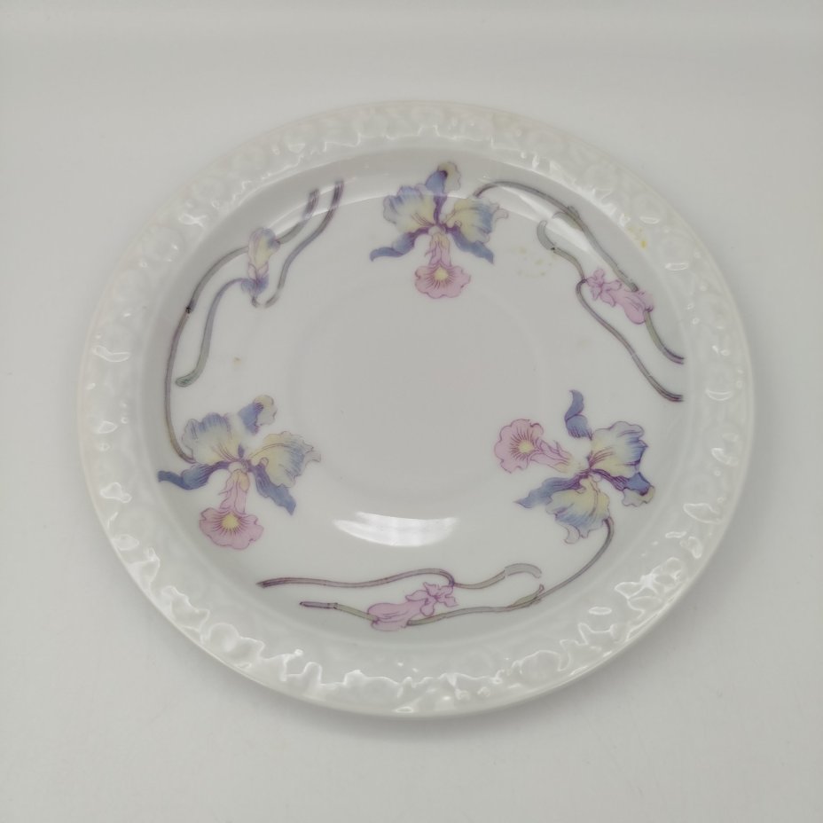 Пара чайная "Maria" с нежным цветочным декором, автор формы Ph. Rosenthal, фарфор, деколь, золочение, Rosenthal (Розенталь), Германия, 1927 г.