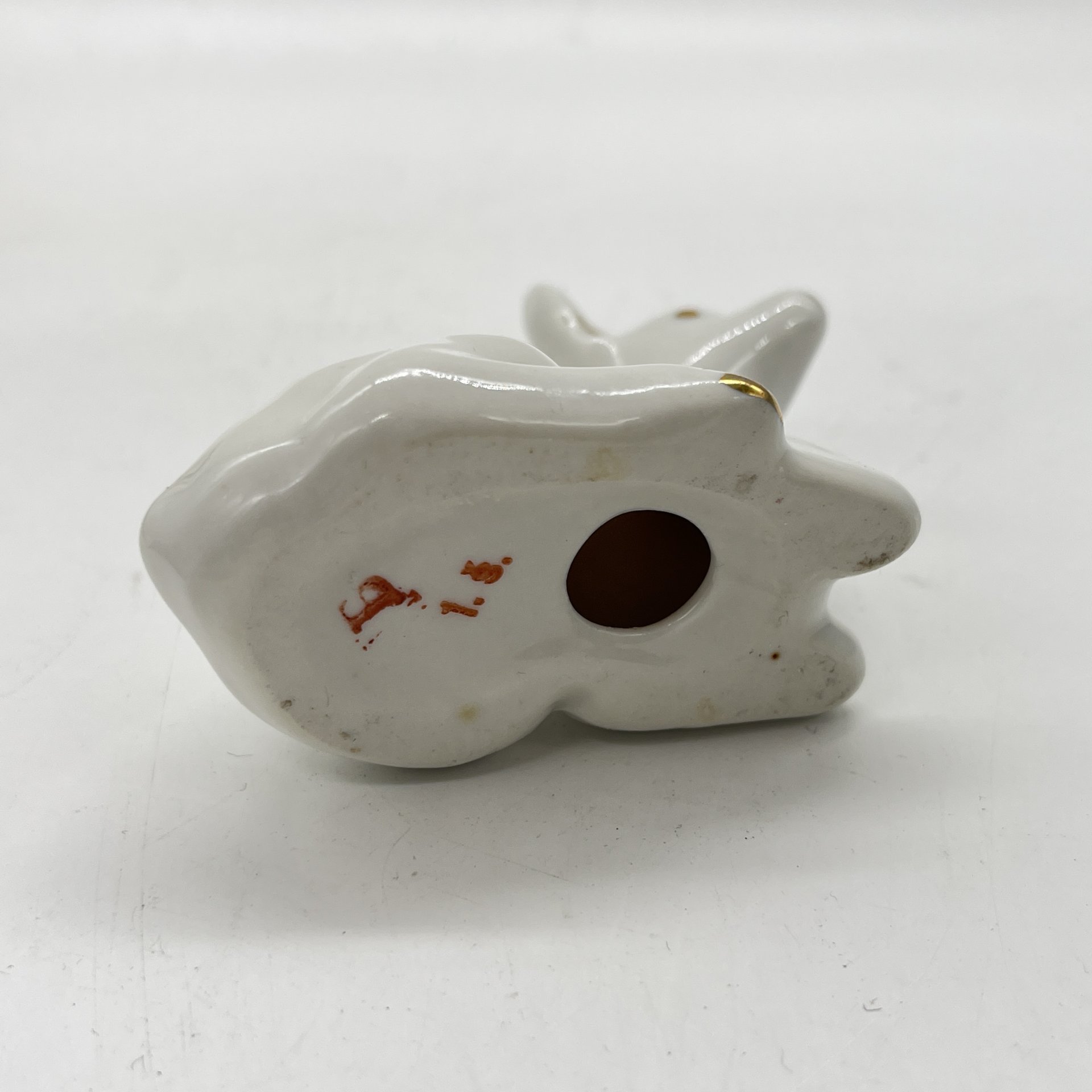 Статуэтка "Косуля", фарфор, золочение, Рижский фарфорово-фаянсовый завод, СССР, 1980-1990 гг.