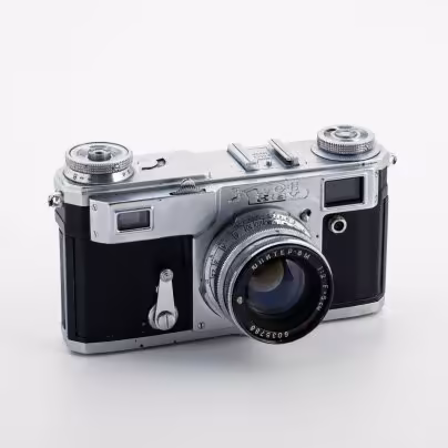 Фотоаппарат "Киев-4А" с объективом "Юпитер-8М", в оригинальном чехле, Киевский завод «Арсенал»