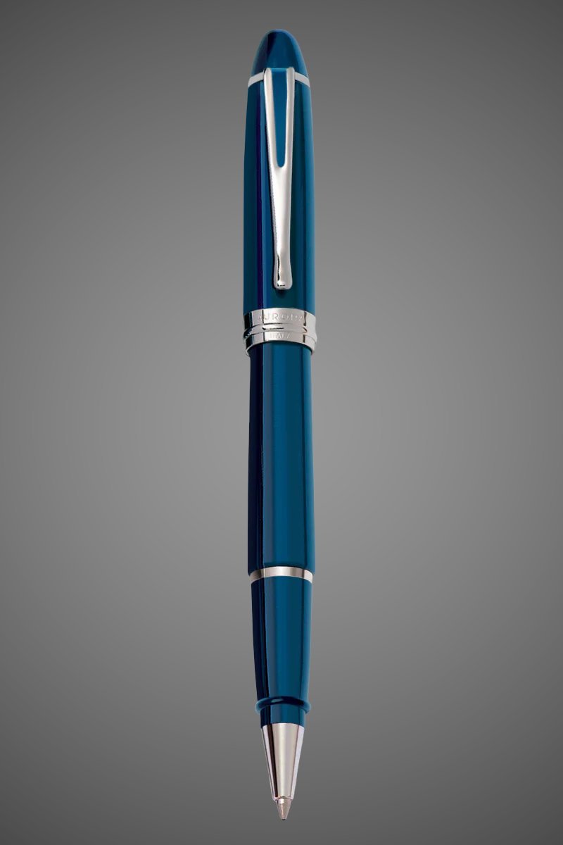 Ручка-роллер Aurora Ipsilon Deluxe Blue CT, в подарочной коробке, Лаки и смолы: лак, родий, смола, хром