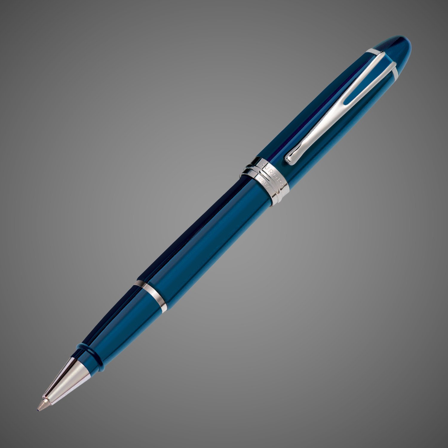 Ручка-роллер Aurora Ipsilon Deluxe Blue CT, в подарочной коробке, Лаки и смолы: лак, родий, смола, хром