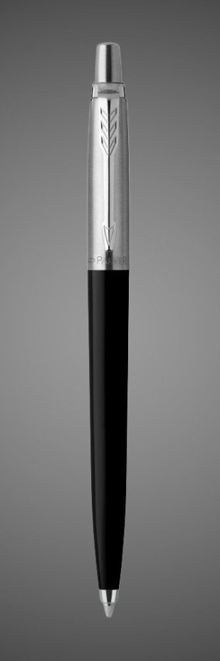 Подарочный набор: Шариковая ручка Parker Jotter K60, цвет: Black и Ежедневник недатированный, черный срез, черный., Металлы: металл, пластик