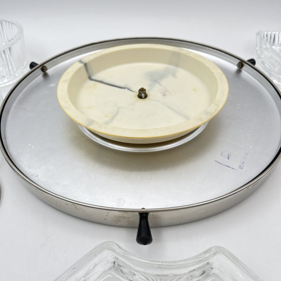 Менажница вращающаяся, металл, стекло, пластик, СССР, 1970-1990 гг.