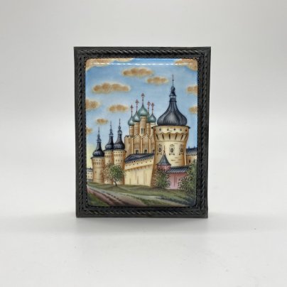 Панно "Облачный день", Ростовская финифть