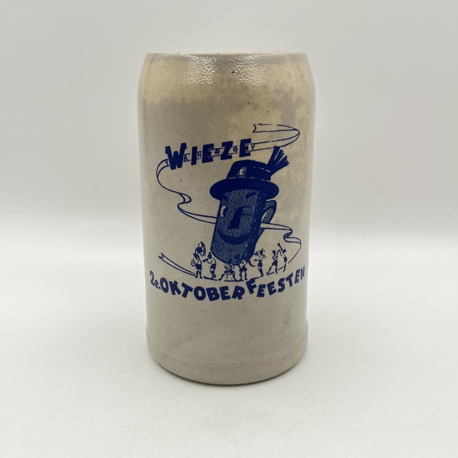 Кружка пивная с надписью Oktoberfeesten, керамика, Германия, 1950-1980 гг.