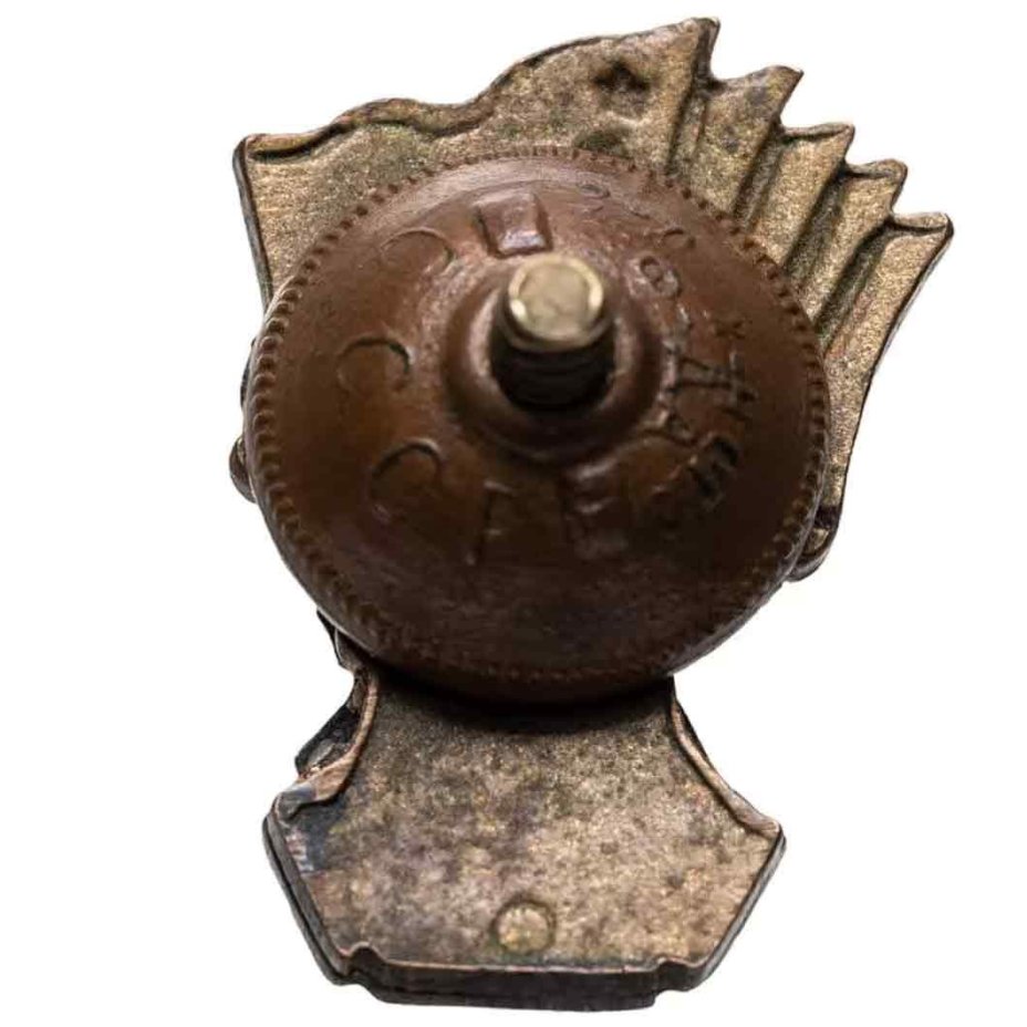 Знак участника гимнастических выступлений на Всесоюзном параде физкультурников 18 июля 1954 г., латунь, эмаль, закрутка на винте, Завод художественного фонда СССР, СССР, 1954 г.