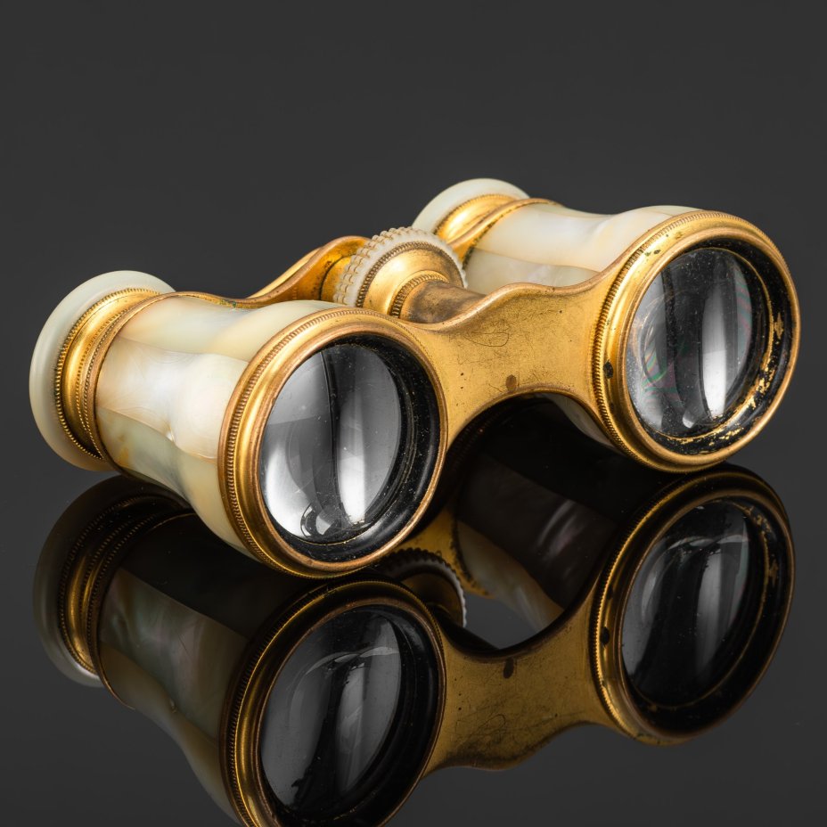 Бинокль театральный в чехле,  торговый дом Ф. Швабе, Москва
