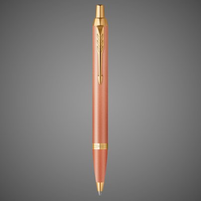 Ручка шариковаяParker"IM Writing Rituals Uplifting Orange GT" синяя, 1,0мм, подар. упаковка, Лаки и смолы: лак, латунь