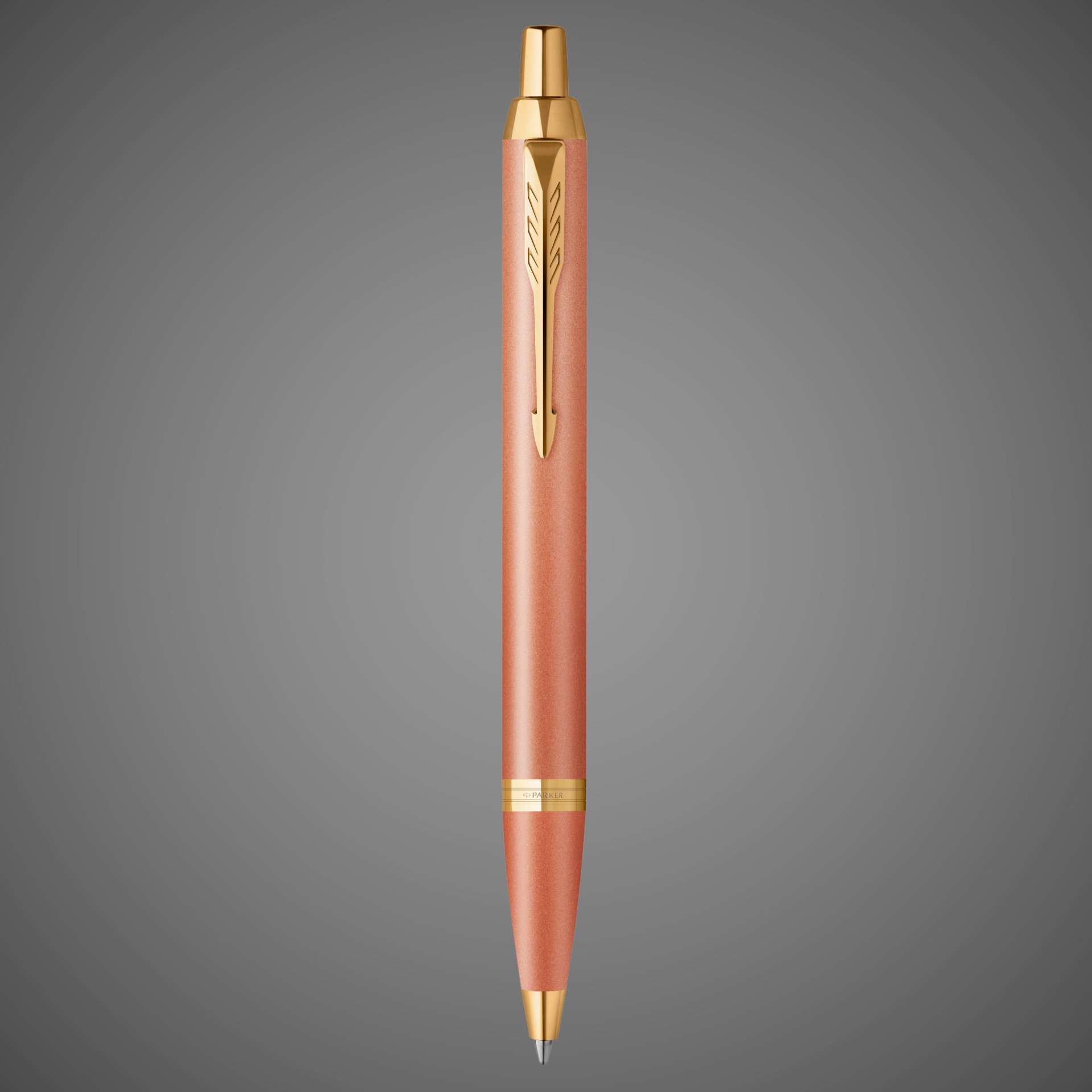 Ручка шариковаяParker"IM Writing Rituals Uplifting Orange GT" синяя, 1,0мм, подар. упаковка, Лаки и смолы: лак, латунь