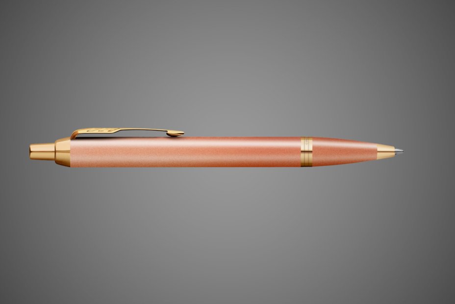 Ручка шариковаяParker"IM Writing Rituals Uplifting Orange GT" синяя, 1,0мм, подар. упаковка, Лаки и смолы: лак, латунь