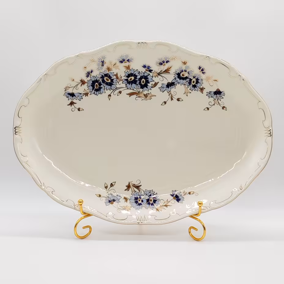 Блюдо сервировочное цвета слоновой кости (айвори) из сервиза "Cornflower" ("Василек"), Zsolnay
