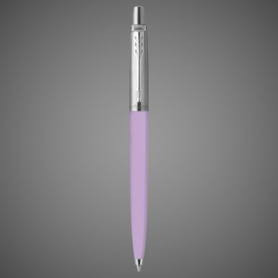 Шариковая ручка Parker Jotter, цвет PURPLE LILAC, цвет чернил синий, толщина линии M , в подарочной коробке, Металлы: нержавеющая сталь, пластик