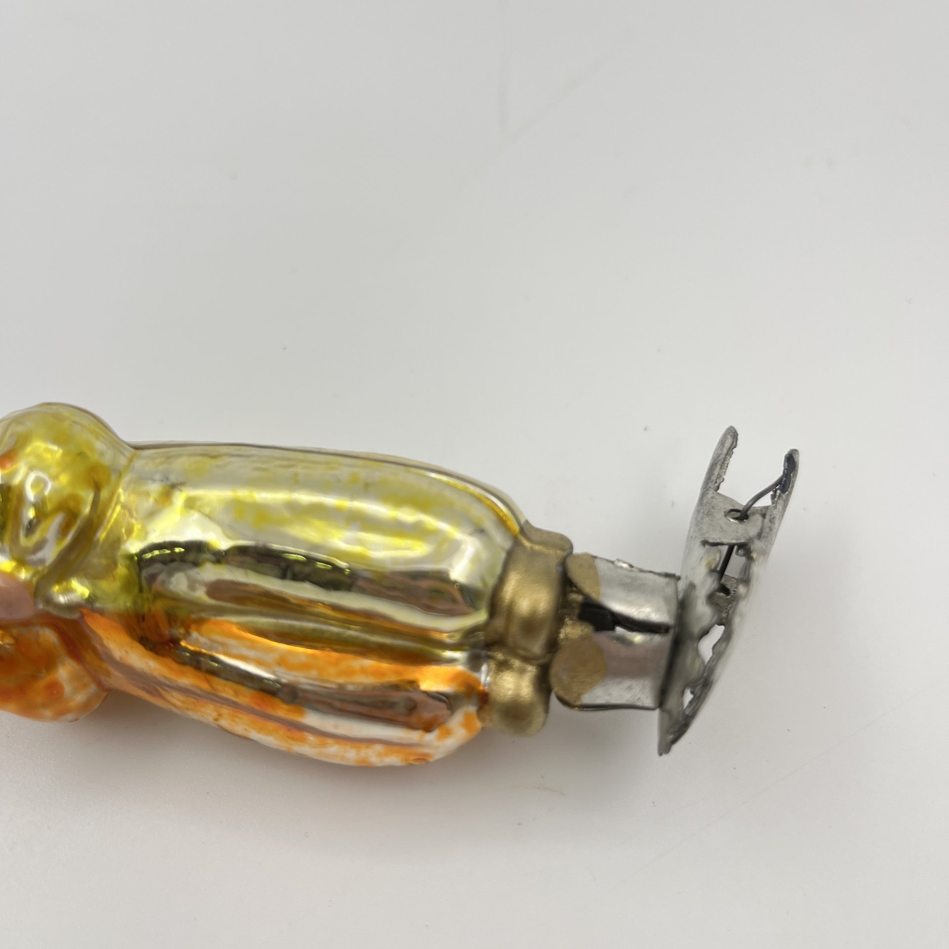 Игрушка ёлочная "Мальчик с дудочкой", стекло, металл, роспись, СССР, 1950-1960 гг.