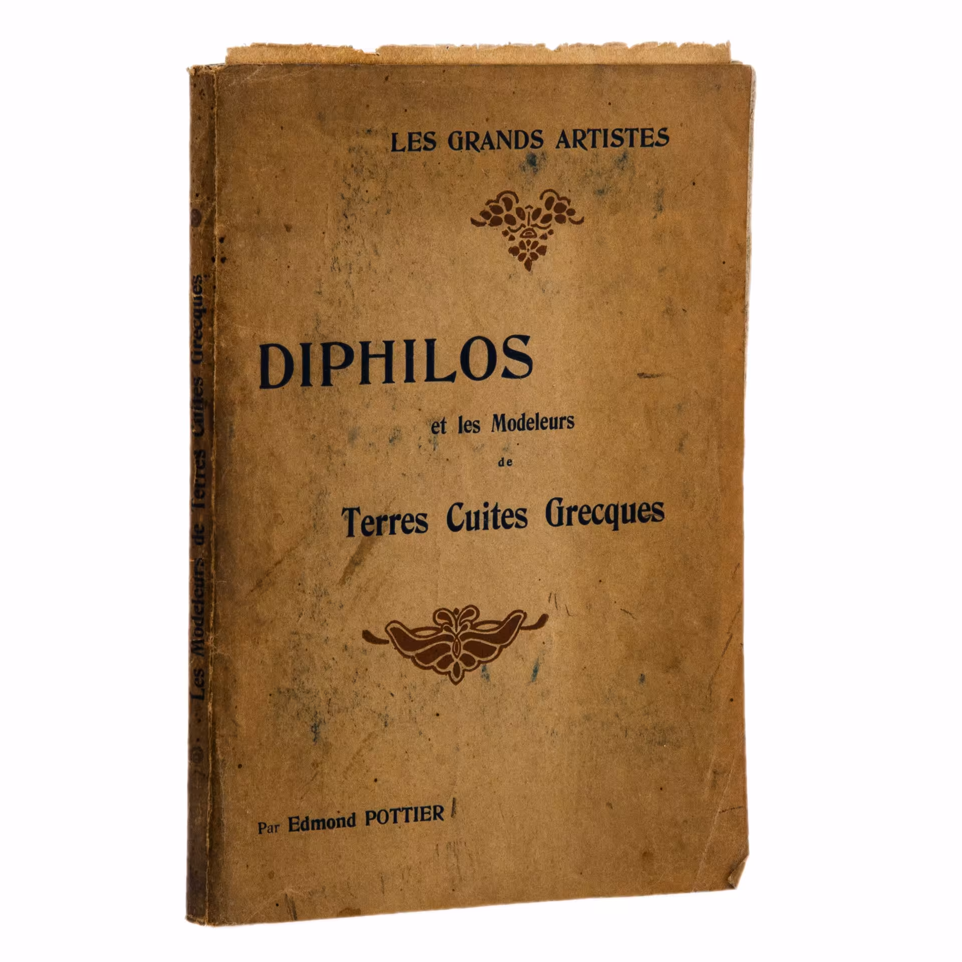 Pottier E. "Diphilos et les modeleurs de terres cuites grecques", на французском языке, бумага, печать, изд. Henri Laurens, Париж, Франция, 1909 г.
