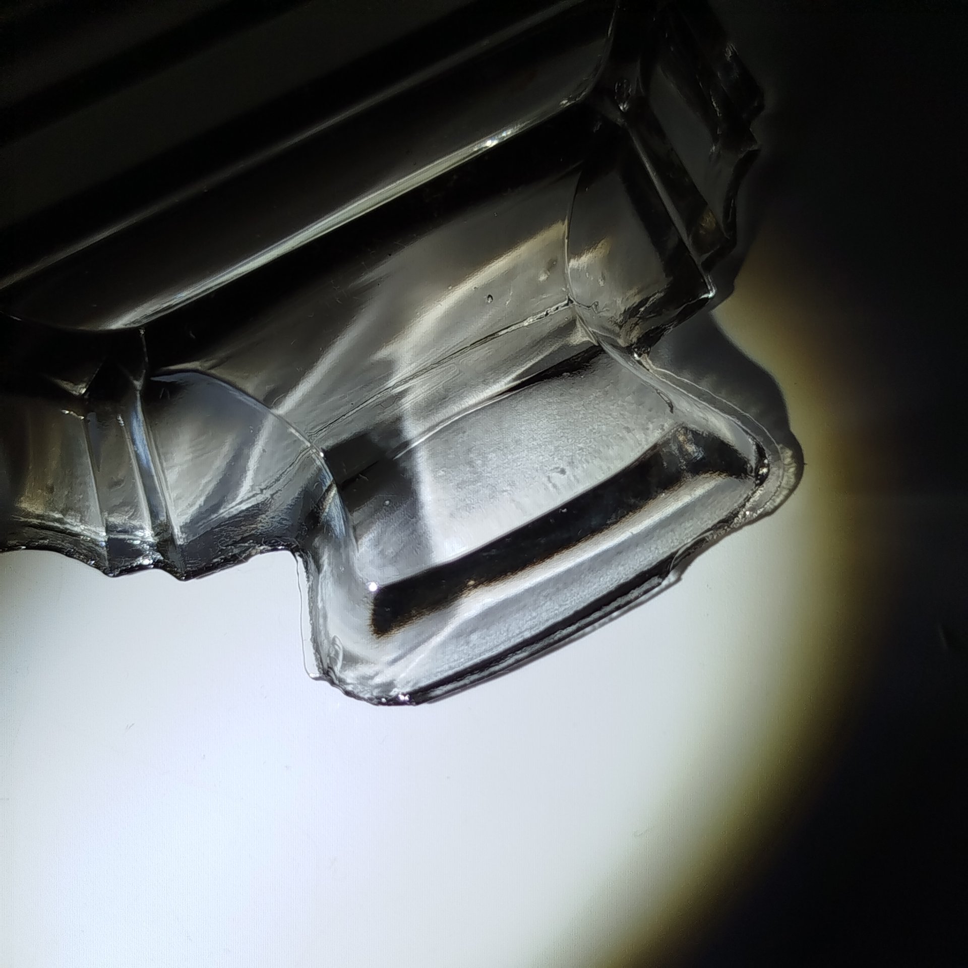 Набор для специй (флакон для уксуса, солонка с миниатюрной ложечкой, перечница и подставка), стекло, пластик (крышки), алюминий (ложечка), СССР, 1960-1980 гг.