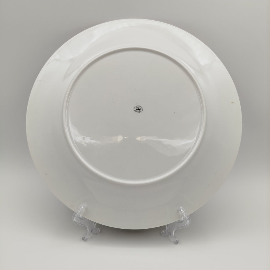 Тарелка со сценой охоты, J.F. Herring Sen, фарфор, деколь, золочение, Fenton China Company, Китай, Fenton China Company