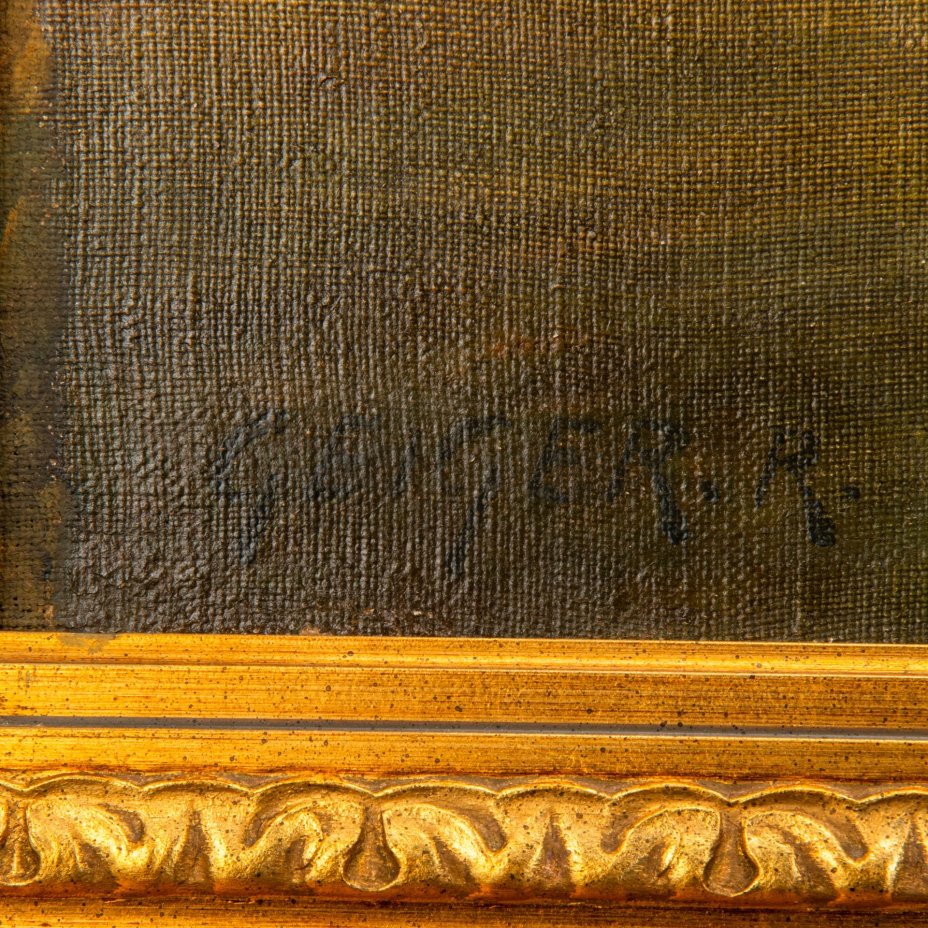 Картина "Пьеро и Коломбина", художник Richard Geiger (Рихард Гейгер)