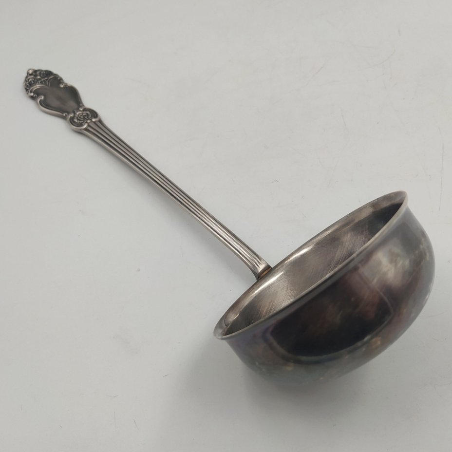 Половник "Серебряная роза", мНЦ (медь-никель-цинк), Кольчугинский завод цветных металлов, СССР, 1970-1990 гг.