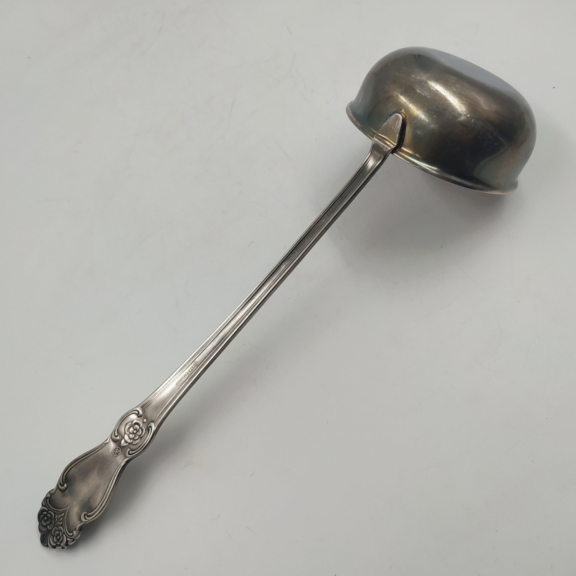 Половник "Серебряная роза", мНЦ (медь-никель-цинк), Кольчугинский завод цветных металлов, СССР, 1970-1990 гг.