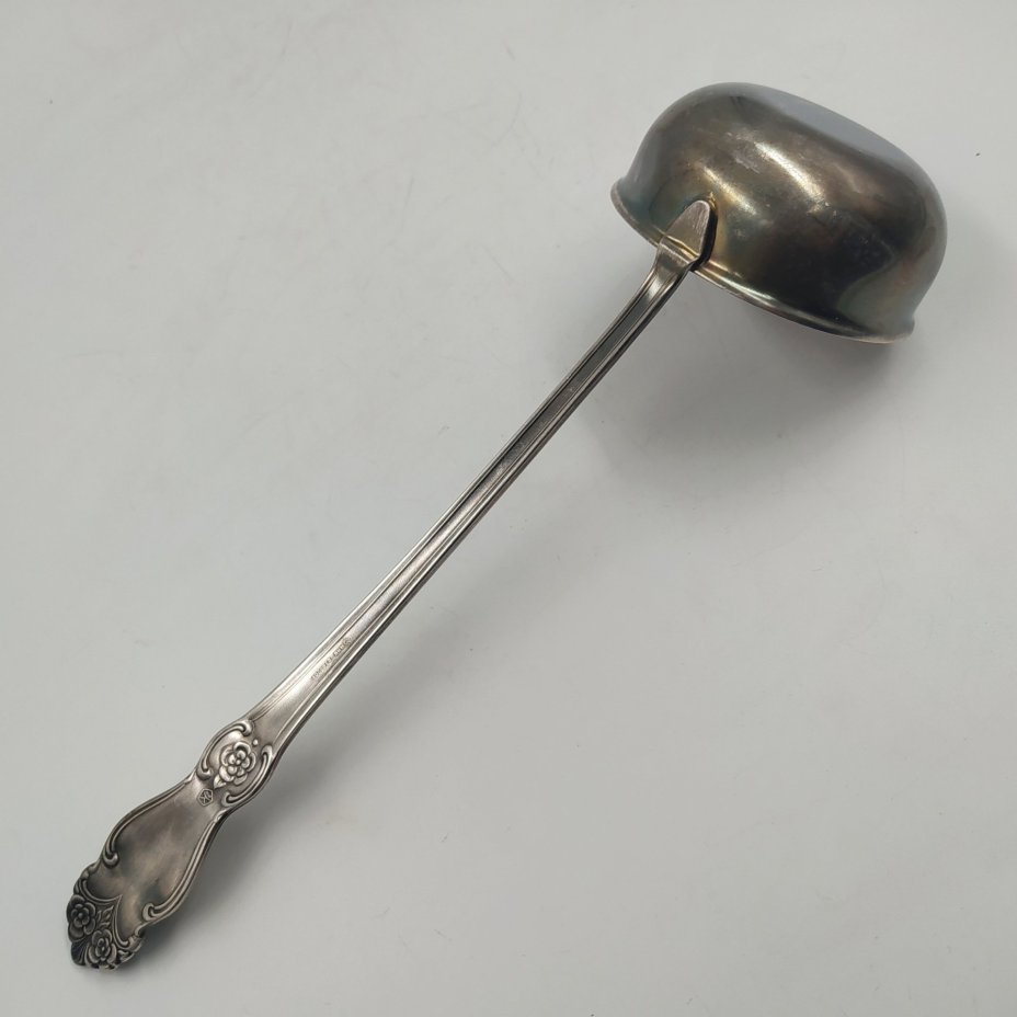 Половник "Серебряная роза", мНЦ (медь-никель-цинк), Кольчугинский завод цветных металлов, СССР, 1970-1990 гг., Кольчугинский завод цветных металлов