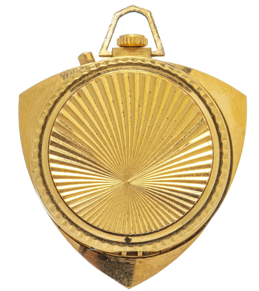 Часы-кулон "Zaria", позолота по металлу, Пензенский часовой завод, СССР, 1960-1985 гг.
