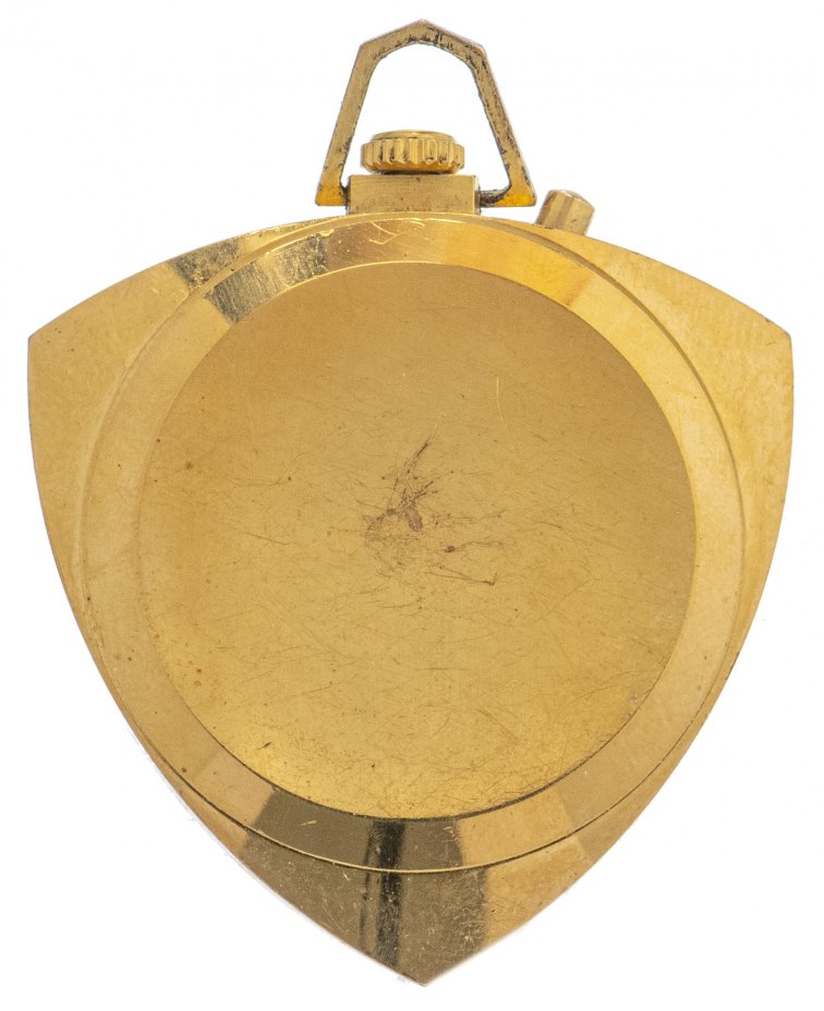 Часы-кулон "Zaria", позолота по металлу, Пензенский часовой завод, СССР, 1960-1985 гг.