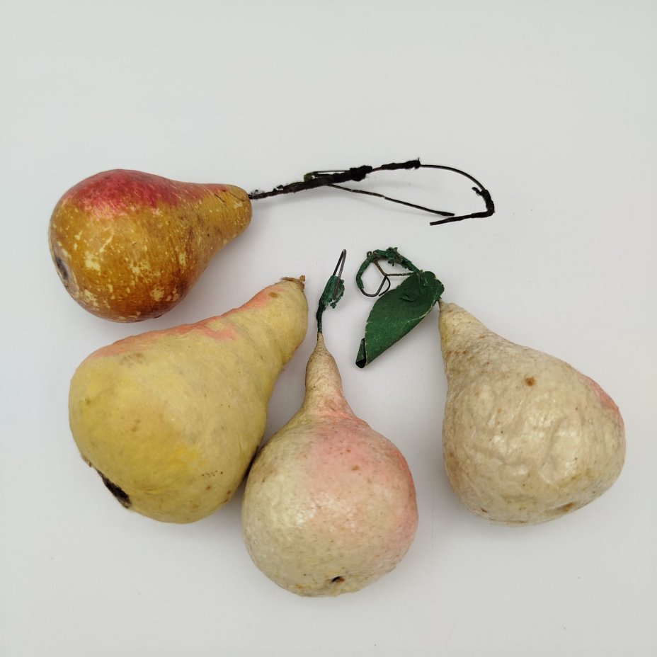 Набор из 4-х  ёлочных игрушек "Груши" (в подборе)