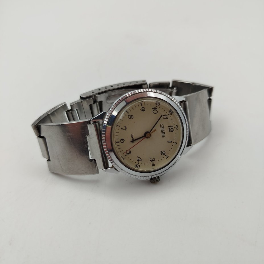 Часы наручные "Слава", металл, Второй Московский часовой завод «Слава», СССР, 1970-1990 гг.