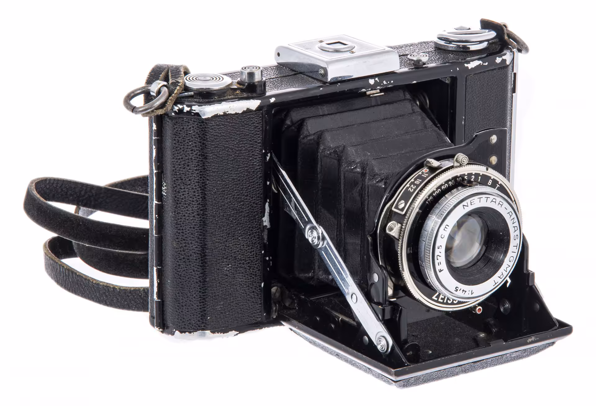 Фотоаппарат пленочный "Zeiss Ikon Nettar 515/16", производитель "Carl Zeiss Jena", металл, Германия, 1930-1938 гг., Carl Zeiss