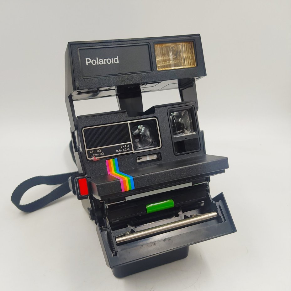 Фотоаппарат "Polaroid Spirit 600 CL" в оригинальной коробке, пластик, стекло, картон, Polaroid, Япония, 1993 г.