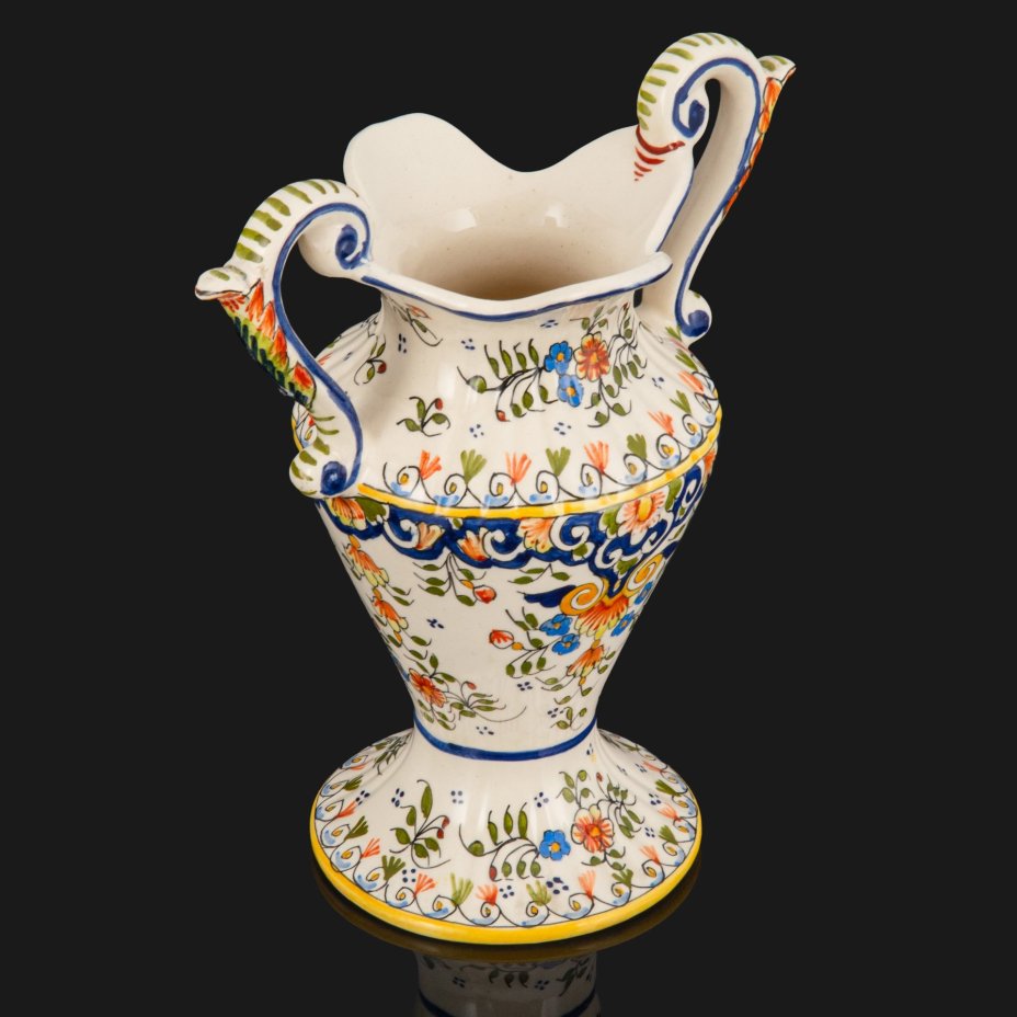 Ваза, украшенная флористическим декором, Decor Rouen