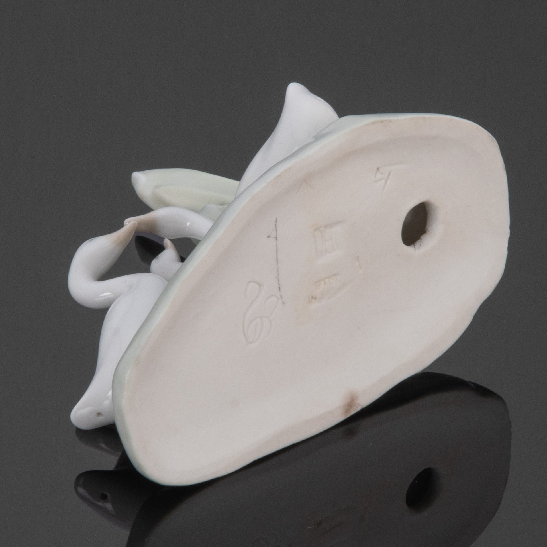 Статуэтка "Гуси в траве", фарфор, роспись, NAO Porcelain, Испания, 1980-1990 гг., NAO Porcelain