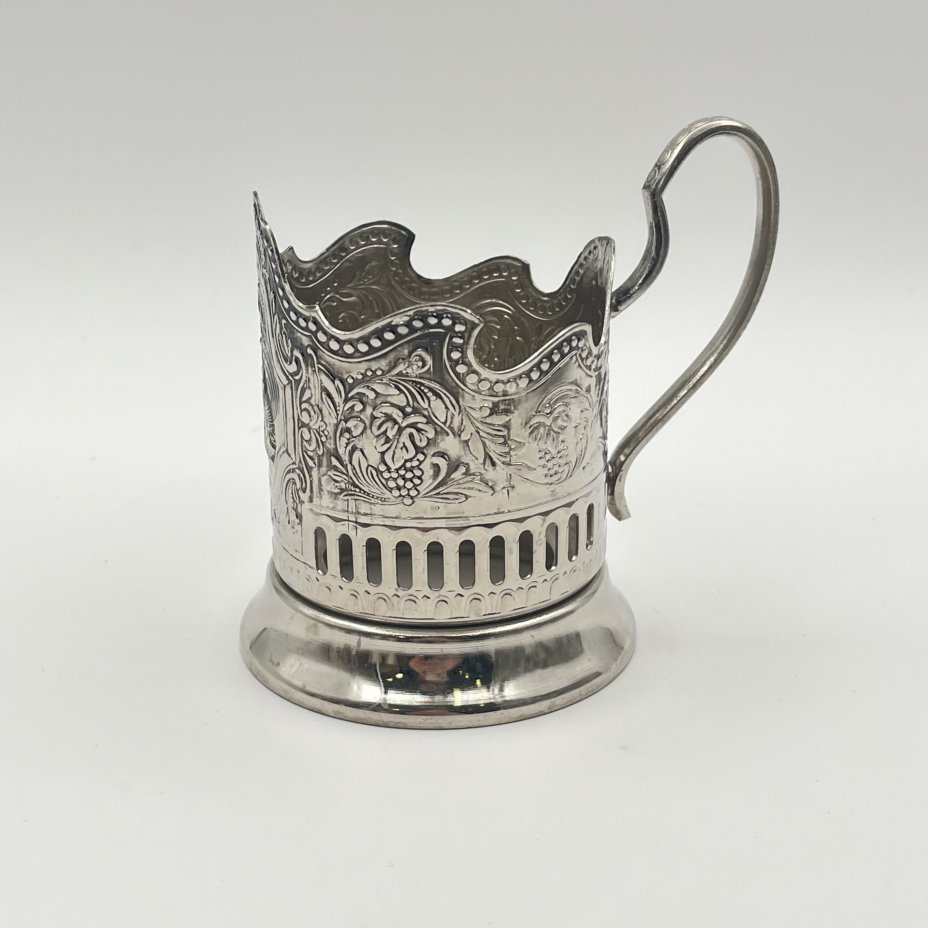 Подстаканник "Советский космос", мНЦ (медь-никель-цинк), Кольчугинский завод цветных металлов