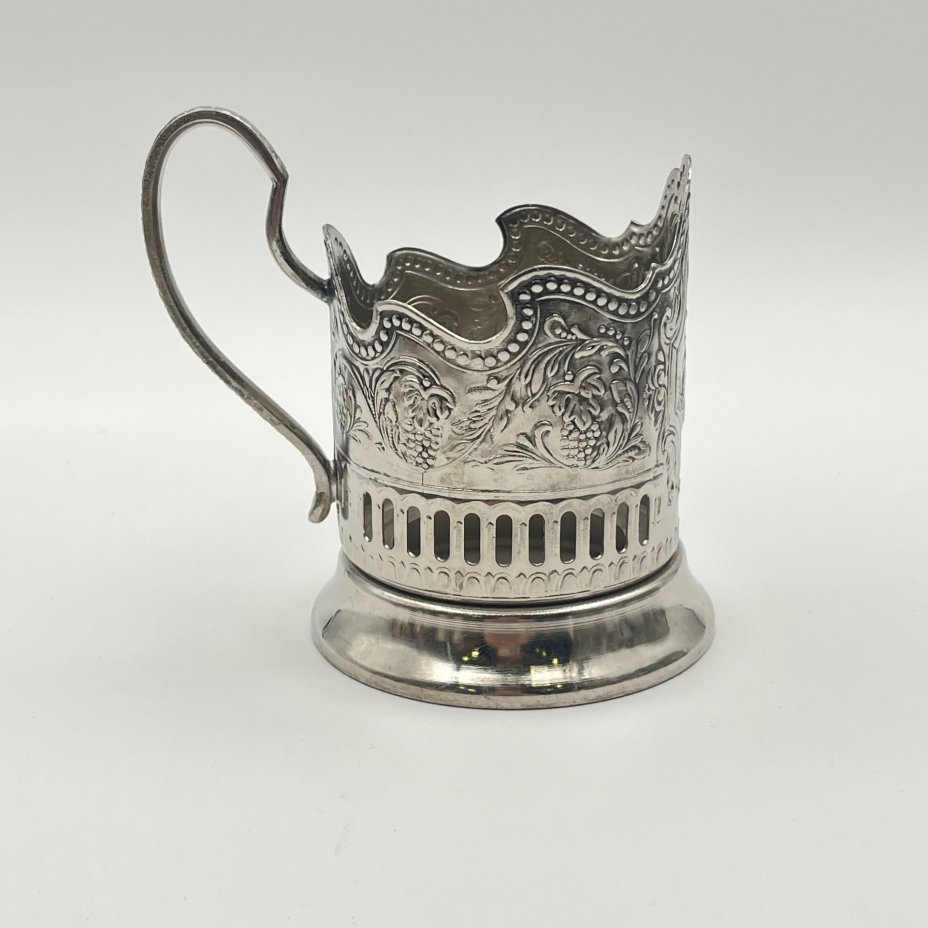 Подстаканник "Советский космос", мНЦ (медь-никель-цинк), Кольчугинский завод цветных металлов