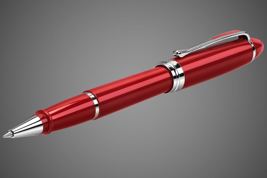Ручка-роллер Aurora Ipsilon Deluxe Red CT, в подарочной коробке, Лаки и смолы: лак, родий, смола, хром