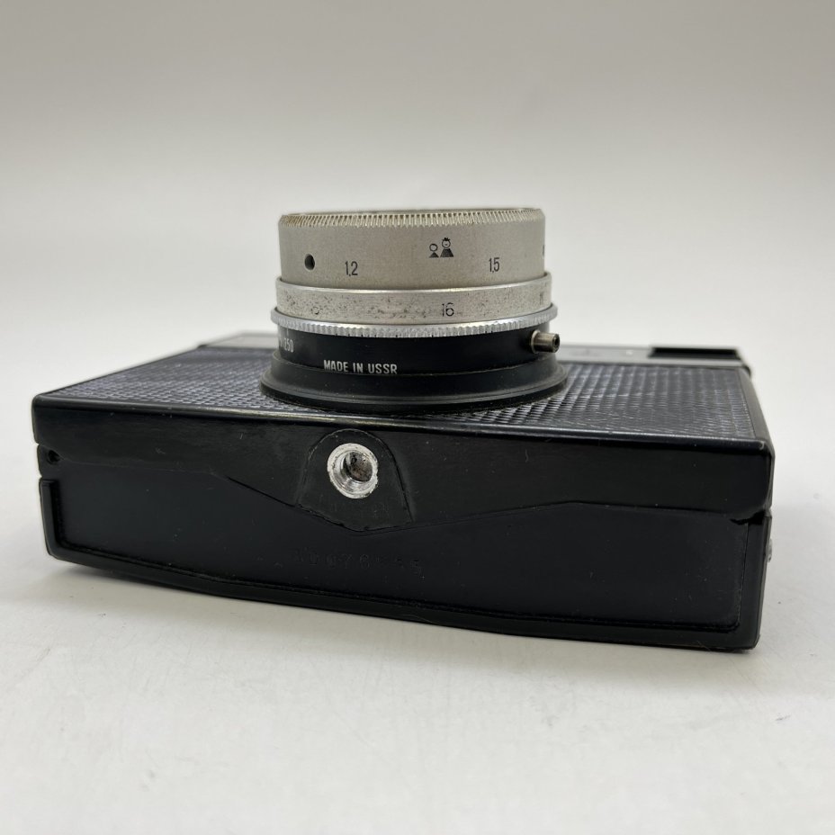 Фотоаппарат "Смена-8" в оригинальном кофре (не работает), металл, стекло, полимерный материал, кожа, ЛОМО (Ленинградское оптико-механическое объединение), СССР, 1970-1990 гг.
