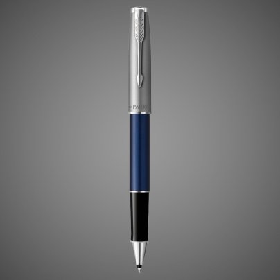 Ручка-роллер Parker Sonnet Entry Point Blue Steel CT, стержень: F, цвет чернил: black, в подарочной упаковке, Металлы: нержавеющая сталь, палладий, пластик