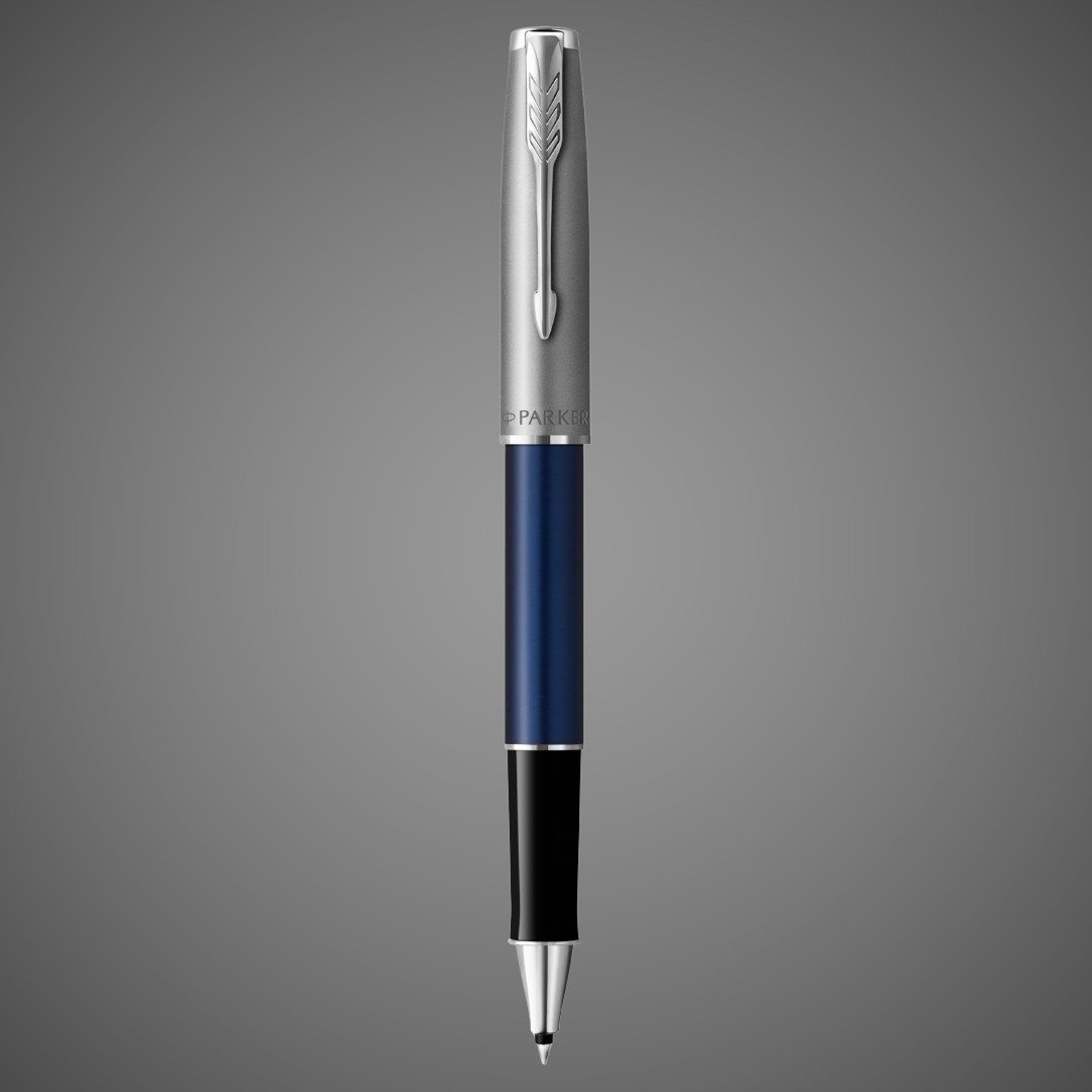 Ручка-роллер Parker Sonnet Entry Point Blue Steel CT, стержень: F, цвет чернил: black, в подарочной упаковке, Металлы: нержавеющая сталь, палладий, пластик