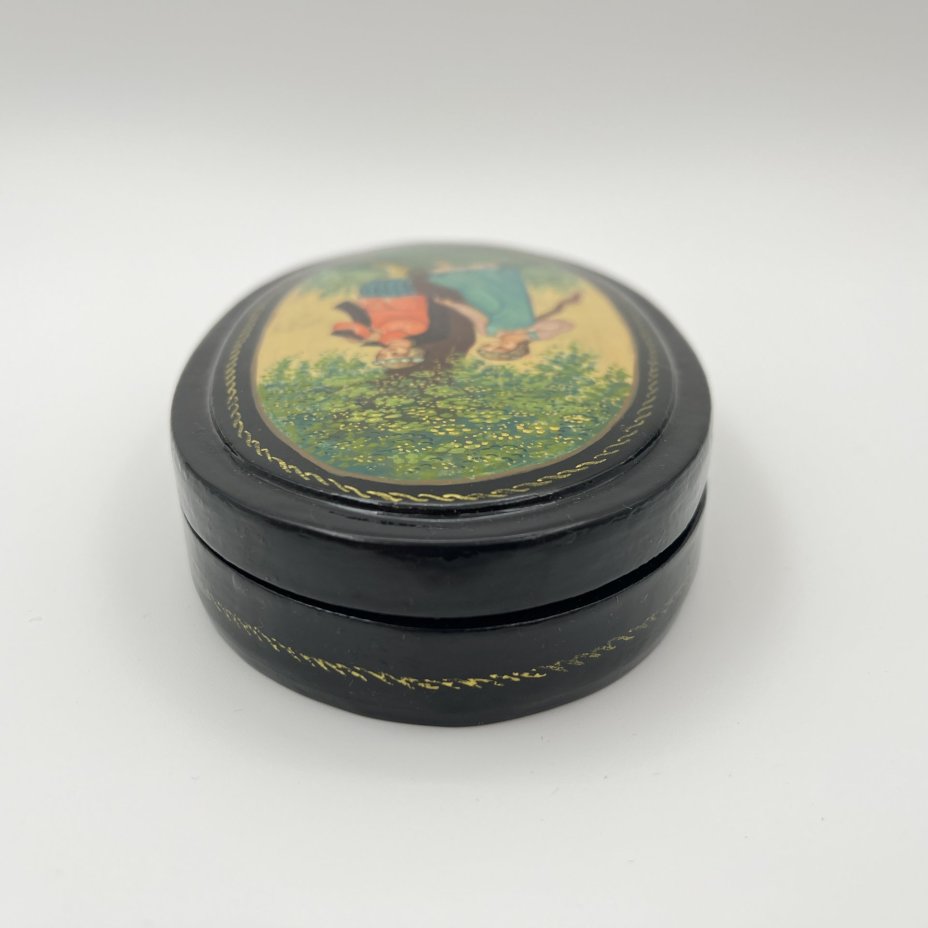 Шкатулка "Снегурочка и Лель", автор Машин, Мстера