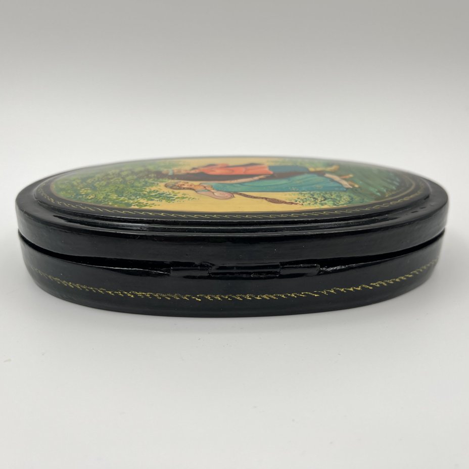 Шкатулка "Снегурочка и Лель", автор Машин, Мстера