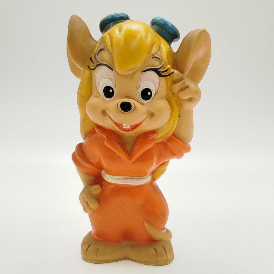 Игрушка (кукла) "Гаечка" (из сериала "Чип и Дейл спешат на помощь"), Донецкий завод игрушек, резина, литьё, крашение, роспись, Украина, 1990-1995 гг.