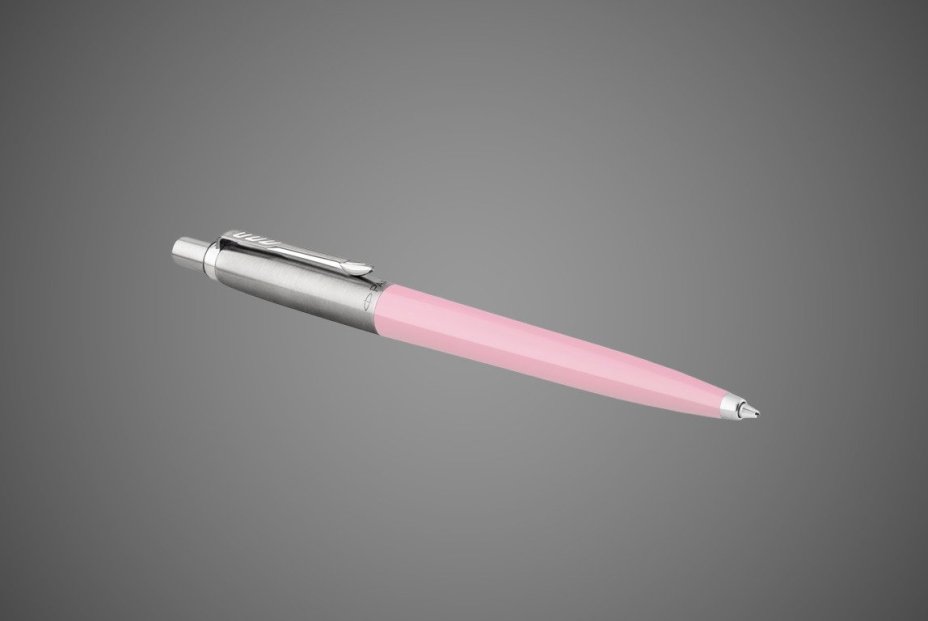 Шариковая ручка Parker Jotter, цвет BABY PINK, цвет чернил синий, толщина линии M , в подарочной коробке, Металлы: нержавеющая сталь, пластик