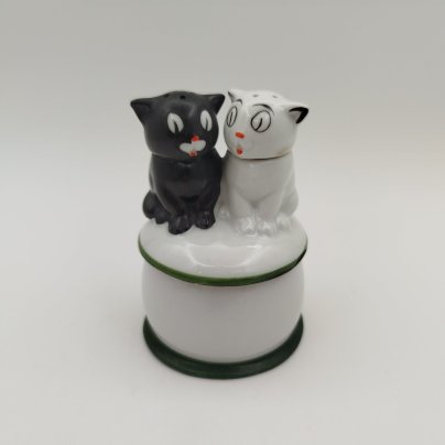 Набор для специй "Коты", фарфор, роспись, Западная Европа, 1960-1990 гг.