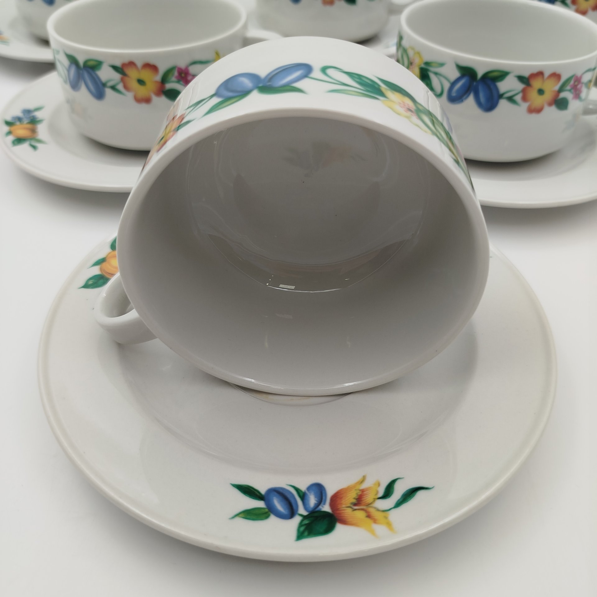 Набор чайных пар с цветочным и ягодным декором на 6 персон, Villeroy & Boch