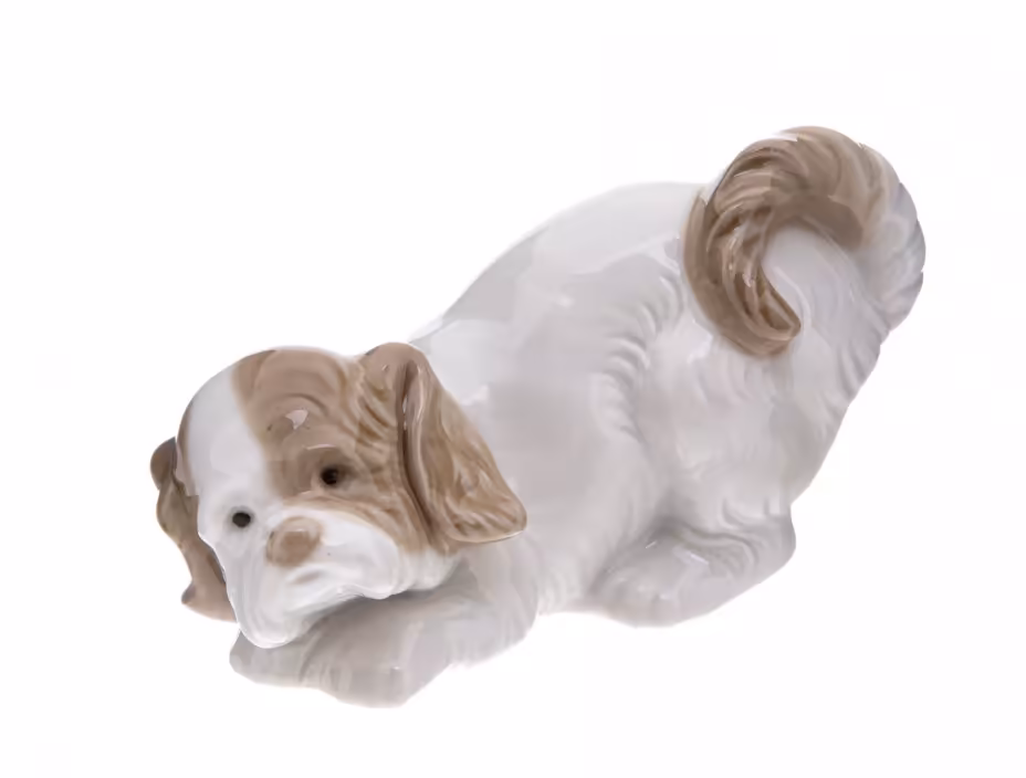 Статуэтка "Щенок", фарфор, роспись, мануфактура "NAO porcelain", Испания, 1980-2000 гг., NAO Porcelain