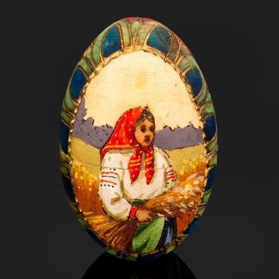 Яйцо пасхальное "Девушка со снопом", Сергиев Посад