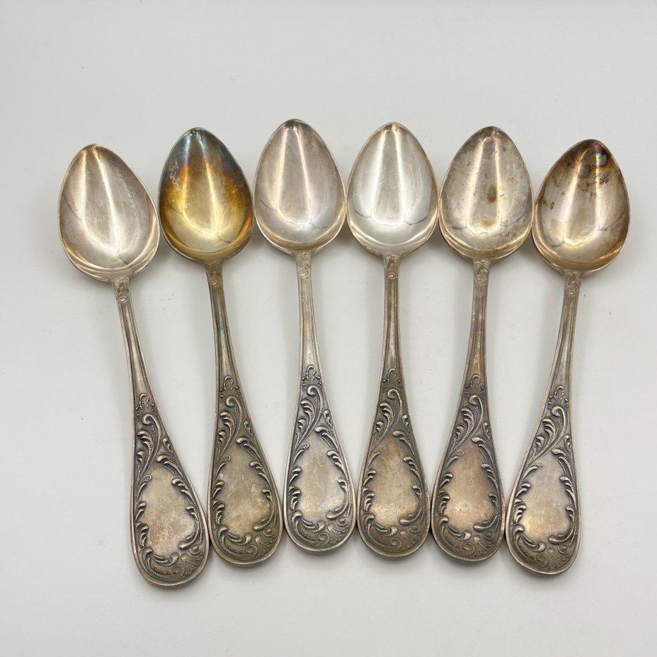 Набор столовых ложек "Пламя" на 6 персон, Кольчугинский завод цветных металлов