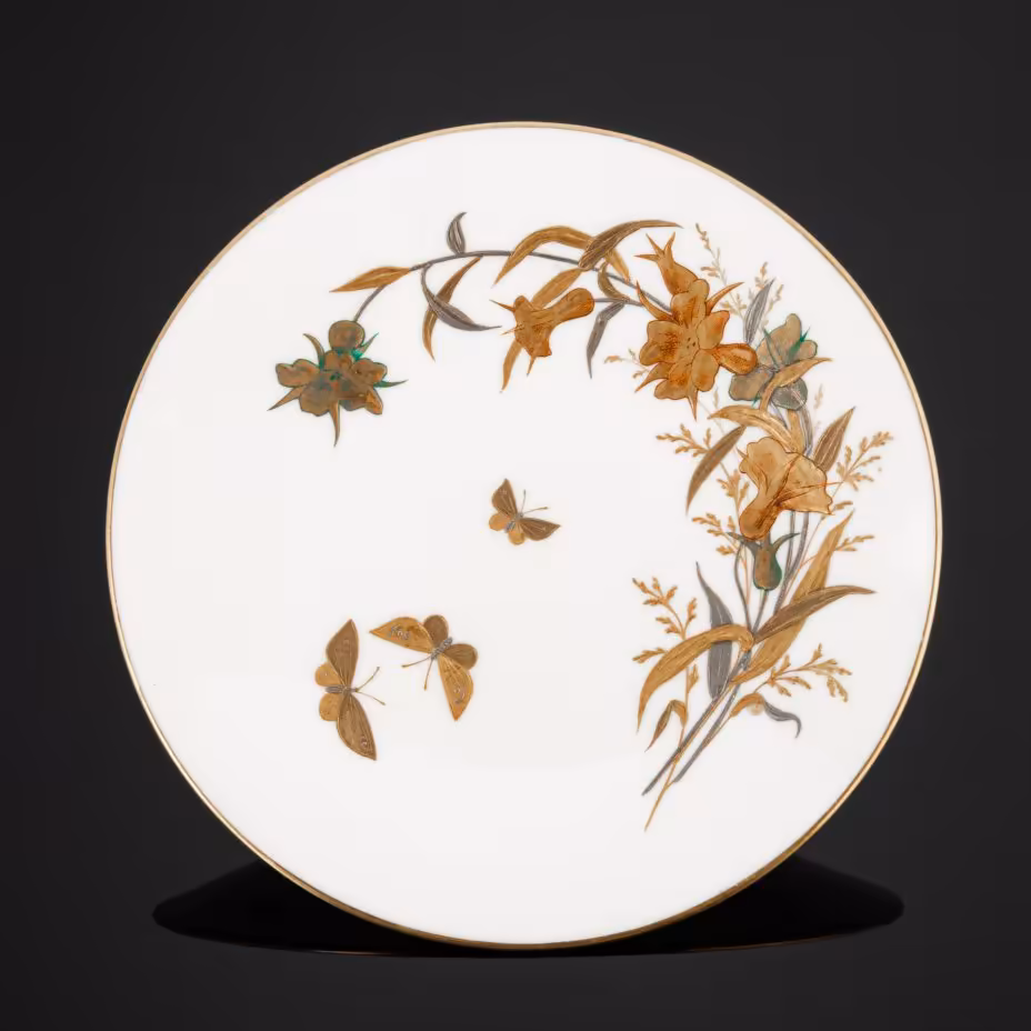Тарелка настенная с растительным декором "Osler designers London", Spode