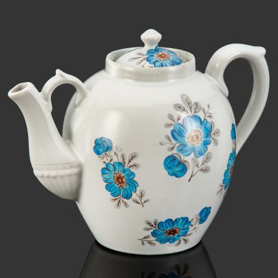 Чайник доливной с цветочным декором